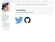 Tablet Screenshot of mattjmorrison.com